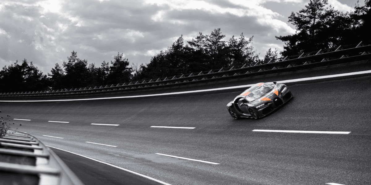 snabbaste bilen på testbana